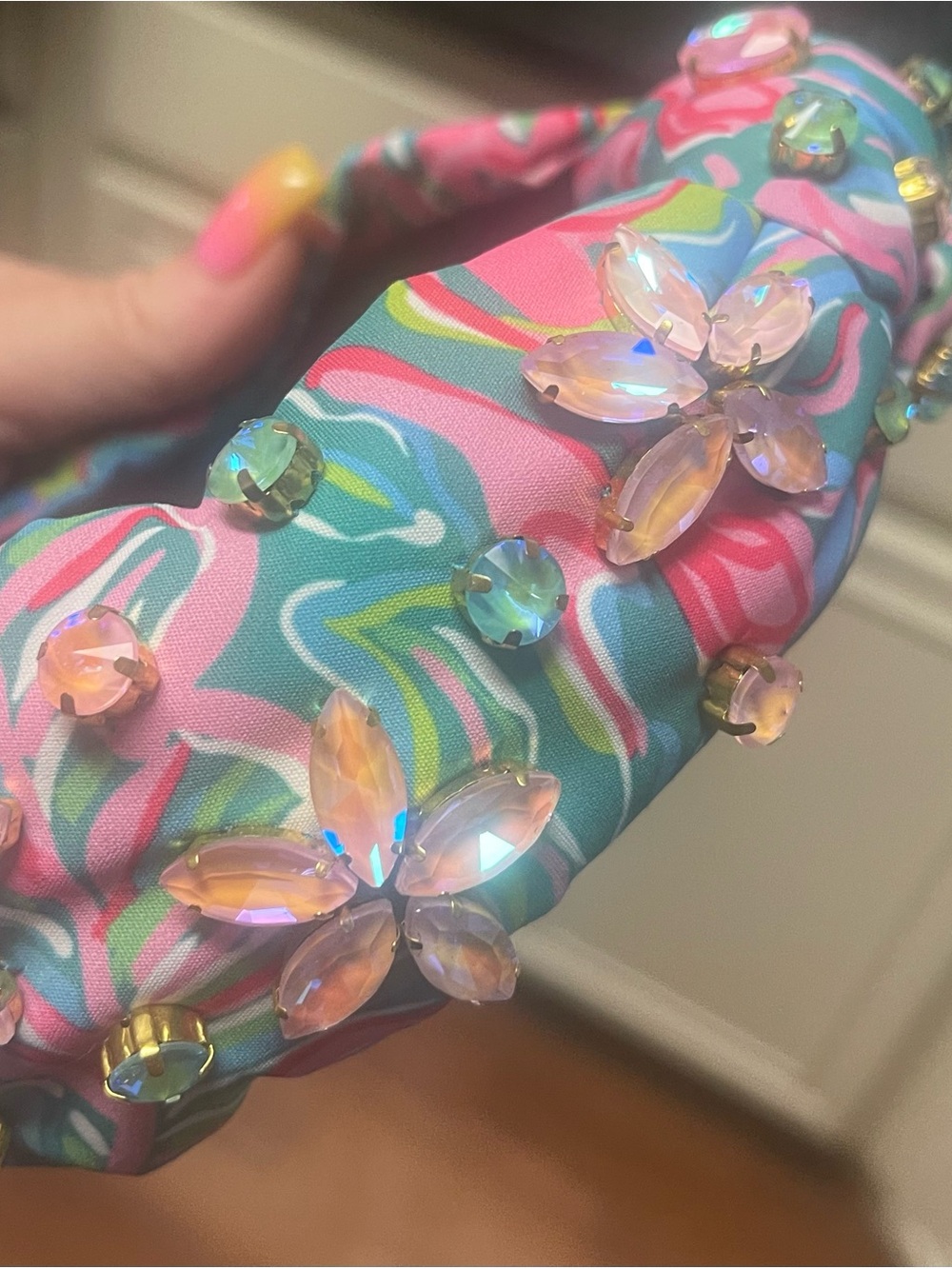 Brianna Cannon pastel crystal headband, New